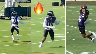 Demarcus Robinson FIRST LOOK at with Ravens |  Baltimore Ravens Practice Highlights