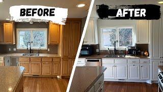 How To Paint Maple Kitchen Cabinets - Step-by-Step Painting Tutorial