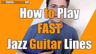 How to Play FAST Jazz Guitar Lines - Double-Time Improvisation - Exercises with Metronome 2&4