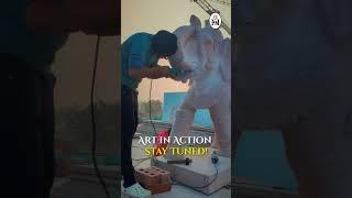  Witness the artistry behind the Ayodhya Mandir murtis! From raw marble to divine perfection 