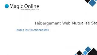 Tutoriel | Hébergement Web mutualisé standard