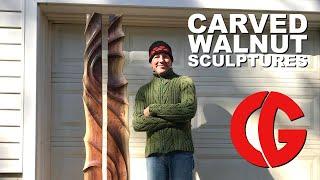 Carving Abstract Wood Sculptures - Art, Woodworking