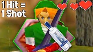 Ocarina of Time, but I take a shot every time I take damage