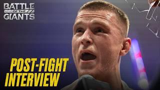 Paul Hughes Calls Out Usman Nurmagomedov! | Paul Hughes Post Fight Interview | Battle of the Giants