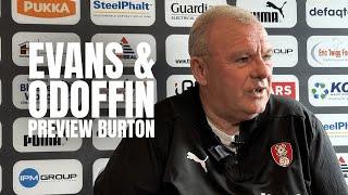 Evans and Odoffin's pre-Burton Albion Press Conference | Presented by our Diamond Partners 