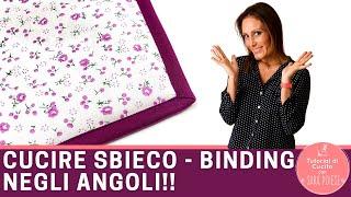 Cucire sbieco negli angoli - binding finishing | in sartoria con Sara Poiese