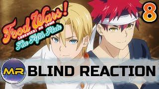 Food Wars Season 5 Episode 8 BLIND REACTION | TEAMWORK!
