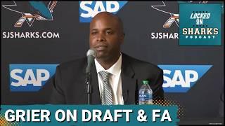 Reacting To San Jose Sharks GM Mike Grier's Pre-Draft & Free Agency Press Availability