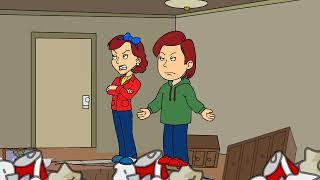 Caillou Trashes His Parents' Room/Grounded