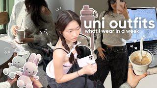 ️️ what i WEAR in a week *uni vlog* (pinterest/school outfit inspo + ideas)