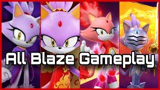 ALL BLAZE VARIANTS GAMEPLAY | Sonic Forces Speed Battle