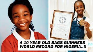 Hephzibah Akinwale breaks Guinness world record for longest fiction novel by a 10year old..