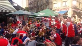 Arsenal fans in Dortmund 2014 singing We Won the League