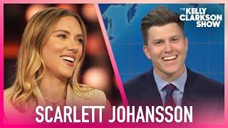 Scarlett Johansson 'Blacked Out' During Colin Jost's 'SNL' Joke Swap