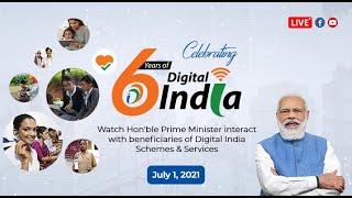 6 Years of Digital India - PM's LIVE Interaction with #DigitalIndia Beneficiaries