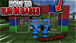 teaching my little brother how to run in bases... | Minecraft HCF