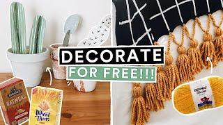 Trash to Treasure DIY ROOM DECOR! *Decorate on a BUDGET*