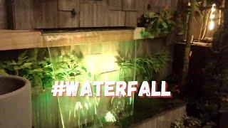 outdoor garden  waterfall// natural stone working ideas//Mrdip