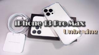 Unboxing iPhone 13 Pro Max 129gb Silver aesthetic  #iphone #iphone13promax