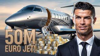 Cristiano Ronaldo's New 50 Million Euro private Jet! #football #cristianoronaldo