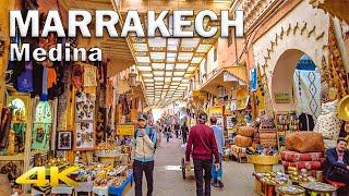 Lost in the Souks of the Marrakech Medina (incl. Jemaa El-Fna and Koutoubia)【4K – 60fps】