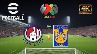 eFootball 2025 - Atlético San Luis vs Tigres UANL | Liga MX | Cuartos Idas [4K 60]