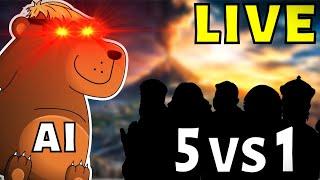 Ursa Vs TEAM OF 5, Multiplayer Civ 6!!! What Happens If URSA Plays As Deity AI??? LIVE!!!