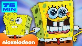 SpongeBob | Godzina jeszcze zabawniejszych momentów z NOWYCH odcinków SpongeBoba!  | Nickelodeon