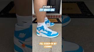 Jordan 1 Off White Unc!  Full review on my channel #jordan #jordan1 #offwhite