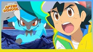 FULL Evolution of Ash’s Lucario | Pokémon Journeys | Netflix After School