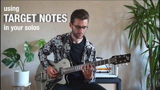 Start using 'Target Notes' in your guitar solos - Melodic lead lick lesson