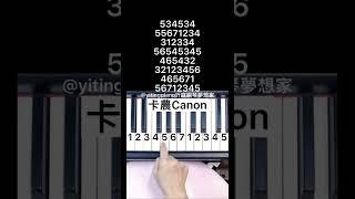 #卡農 #canon #piano #pianotutorial #鋼琴 #鋼琴教學