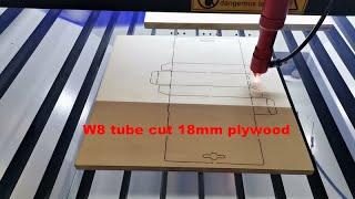 18mm plywood co2 laser cutting machine, W8 150w-180w tube