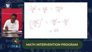 Math Intervention Program - Algebraic Fractions: Multiply and Divide