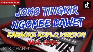 JOKO TINGKIR NGOMBE DAWET(NADA CEWEK) KARAOKE DANGDUT KOPLO STK CHANEL