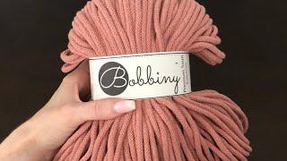 Bobbiny yarn, Blush, Premium 5mm, Braided Cord