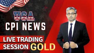 CPI News Trading Session | XAU USD Analysis Learning with Practical | Gold Sell?