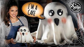 Halloween Geist Torte (gruselig süß) / schokoladige Gespenst Motivtorte 