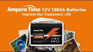 Ampere Time 12V 100Ah LiFePO4 Battery