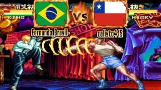 Art of Fighting 2 - Fernando_Brasil- (BRA) VS (CHL) calisto415 [aof2] [Fightcade] アートオブファイティング2