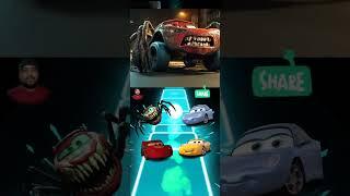 McQueen Head Eater  Lightning McQueen  Pixar Car  Disney Car ▶️ Coffin Dance  Tiles Hop #shorts