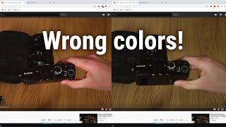 How to fix YouTube videos playing with the wrong colours. Settings in Chrome make them look too red!