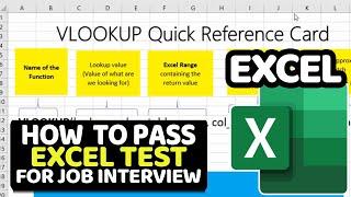 How to Pass Excel Test for Job Interview: VLOOKUP Questions and Answers