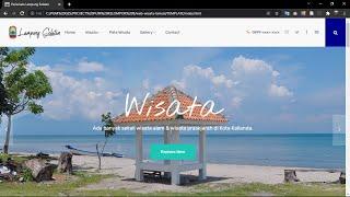 Website wisata menggunakan HTML, CSS, & Javascript.