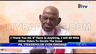 Pa. Iyekekpolor Iyen-Omoana Installed As Odionwere Of Obadan Community