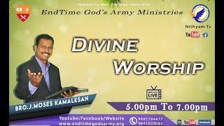 LiveDivine Worship || Bro.Moses Kamalesan || EndTime God's Army