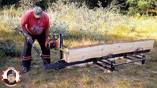 50 Dollars | Homemade Portable Shainsaw Sawmill | «Buyer video» ⬇️ +DXF Plans ⬇️