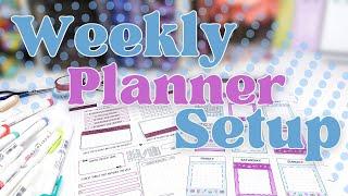 Weekly Planner Setup - Week Ahead + Week in Review | The Daily Grind Planner June 2024