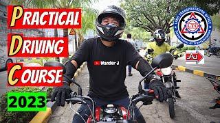 LTO PRACTICAL DRIVING COURSE (P.D.C.) for MOTORCYCLE - ACTUAL DRIVING COURSE & FULL GUIDE | Wander J