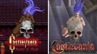 Castlevania: Rondo of Blood - All Bosses Comparison Original (1993) vs Remake (2007)